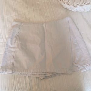 White denim Skort